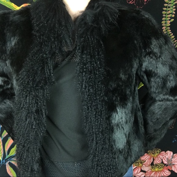 RABBIT FUR / VINTAGE COAT - Picture 3 of 8